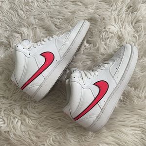 Nike Court Vision Mid ‘White Flash Crimson’, Size 7